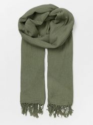 Becksöndergaard Szal "Ilona" w kolorze khaki - 200 x 100 cm rozmiar: onesize. Brązowe szaliki i kominy damskie Becksöndergaard, bez wzorów, z bawełny. Za 56.99 zł.