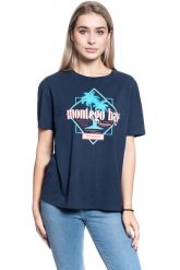DAMSKI T-SHIRT WRANGLER BOYFRIEND TEE NAVY W7Q2GH114 112132080. Niebieskie t-shirty damskie Wrangler, s, bez wzorów, bez kołnierzyka. Za 69.99 zł.