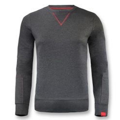 Bluza z bawełny damska NEBI ciemnoszara. Brązowe bluzy bez kaptura damskie Legea, z bawełny. Za 86.00 zł.