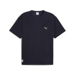 Koszulka Puma CLASS Relaxed Pinnacle. Niebieskie t-shirty sportowe męskie Puma, bez ramiączek, do biegania. Za 183.50 zł.