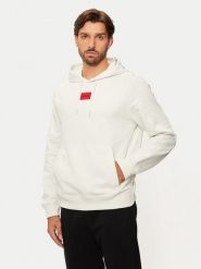 Hugo Bluza Daratschi214 50458700 Beżowy Regular Fit. Brązowe bluzy bez kaptura męskie Hugo, m, z bawełny. Za 289.99 zł.
