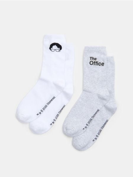 Skarpetki The Office 2 pack - wielobarwny. Skarpetki męskie Sinsay, bez wzorów. Za 15.99 zł.
