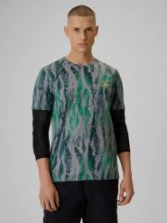 Koszulka kolarska męska 4F 4FRSS26TFTSM2452. Zielone t-shirty sportowe męskie 4f, m, z elastanu, bez ramiączek, na fitness i siłownię. Za 91.99 zł.