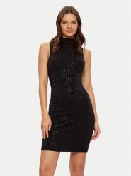 Guess Sukienka codzienna W5RK25 Z2YJ2 Czarny Regular Fit. Czarne sukienki damskie Guess, na co dzień, xs, z aplikacjami, z wiskozy, bez kołnierzyka, bez ramiączek, proste. Za 539.99 zł.