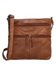 HIDE & STITCHES Skórzana torebka w kolorze jasnobrązowym - 27,4 x 28 x 5 cm rozmiar: onesize. Brązowe torebki klasyczne damskie HIDE & STITCHES, bez wzorów, z materiału, bez dodatków. Za 239.99 zł.