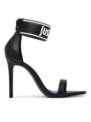 Just Cavalli Sandały 80RA3S26 ZSE28 Czarny. Czarne sandały damskie Just Cavalli, bez wzorów, ze skóry, bez obcasa, na szpilce. Za 896.99 zł.