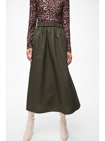 Vila Spódnica w kolorze khaki rozmiar: 38. Brązowe spódniczki damskie Vila, bez wzorów, midi, rozkloszowane. Za 91.34 zł.