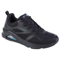 Buty sportowe Sneakersy męskie, Skechers Tres-Air Uno-Modern Aff-Air. Czarne buty sportowe na co dzień męskie Skechers, z gumy, bez zapięcia, trekkingowe. Za 369.99 zł.