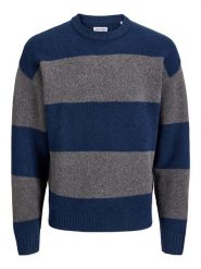 Jack & Jones Sweter w kolorze szaro-granatowym rozmiar: S. Niebieskie swetry męskie Jack & Jones, s, bez wzorów, z wełny, bez kołnierzyka. Za 124.95 zł.