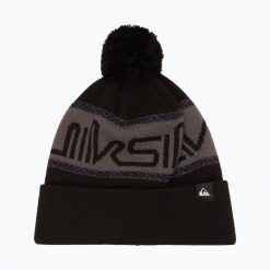 Czapka zimowa męska Quiksilver Summit Beanie. Czarne czapki męskie Quiksilver, na zimę, bez wzorów, z materiału, eleganckie. Za 119.99 zł.