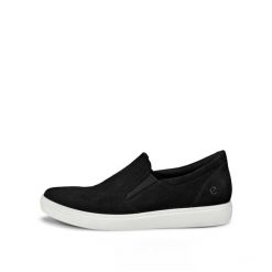 Buty sportowe damskie Ecco Classic Slip-On. Czarne buty sportowe na co dzień damskie ECCO, bez wzorów. Za 462.00 zł.