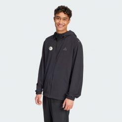 Bluza dresowa Algeria. Czarne bluzy bez kaptura męskie Adidas, s, z dresówki. W wyprzedaży za 279.30 zł.