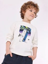 Mayoral Bluzka 4.038 Écru Regular Fit. T-shirty chłopięce Mayoral, bez wzorów, z bawełny, bez ramiączek. Za 49.99 zł.