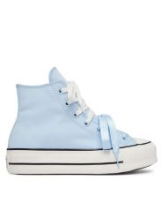 Converse Trampki A18914C Niebieski. Niebieskie trampki i tenisówki damskie Converse, bez wzorów, z materiału. Za 449.99 zł.