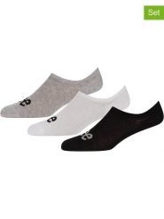 Lee Skarpety (3 pary) "Chris" w kolorze szarym, białym i czarnym rozmiar: 40-42. Białe skarpetki męskie Lee, bez wzorów. Za 19.68 zł.