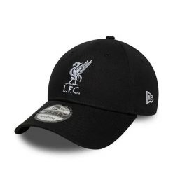 Czapka baseballowa 9forty Liverpool FC Core. Czarne czapki męskie New Era, bez wzorów, z bawełny, sportowe. Za 218.35 zł.