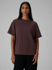 4F T-shirt loose gładki damski - brązowy XL. Brązowe t-shirty damskie 4f, xl, bez wzorów, z bawełny, bez kołnierzyka. Za 79.99 zł.