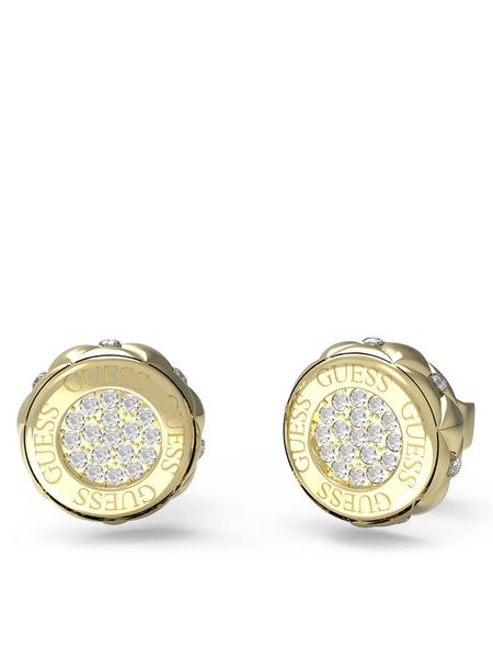 Guess Kolczyki JUBE04 595JW Złoty. Żółte kolczyki damskie Guess, ze stali. Za 219.99 zł.