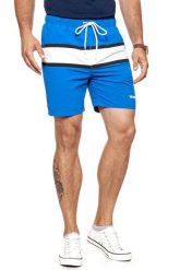 SPODENKI MĘSKIE WRANGLER SWIMSHORT TURKISH SEA W4B01WD86 112129083. Niebieskie kąpielówki męskie Wrangler, m, bez wzorów, z materiału. Za 129.99 zł.