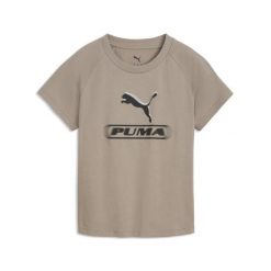 Damska koszulka PUMA Sport Slim Graphic PUMA. Szare topy sportowe damskie Puma, xl, bez wzorów, z bawełny, bez ramiączek. Za 109.00 zł.