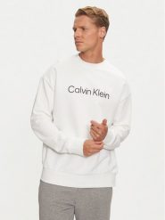 Calvin Klein Bluza Hero Logo K10K112956 Biały Comfort Fit. Białe bluzy bez kaptura męskie CALVIN KLEIN, m, z bawełny. Za 309.99 zł.