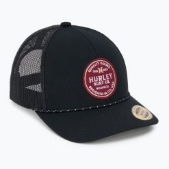 Czapka z daszkiem męska Hurley Jetties Trucker. Czarne czapki męskie Hurley, na zimę, bez wzorów. Za 129.99 zł.