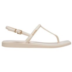 Sandały damskie Crocs MIAMI THONG FLIP. Brązowe sandały damskie Crocs, bez wzorów, bez obcasa. Za 179.00 zł.