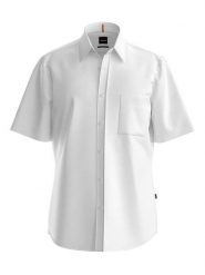 Hugo Boss Fashion Koszula w kolorze białym rozmiar: S. Białe koszule męskie Hugo Boss Fashion, s, bez wzorów, z bawełny, bez kołnierzyka, bez ramiączek. Za 127.05 zł.