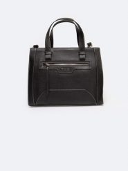 Torebka damska do ręki z dodatkowym paskiem czarna Marana 906. Czarne torebki klasyczne damskie Big Star, bez wzorów, ze skóry ekologicznej, bez dodatków. W wyprzedaży za 159.99 zł.