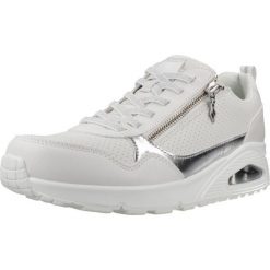 Buty SKECHERS UNO METALLIC SLIDERS Biały. Białe obuwie trekkingowe damskie Skechers. Za 434.99 zł.