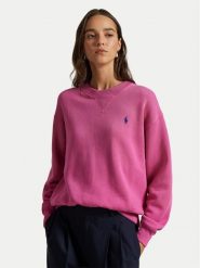Polo Ralph Lauren Bluza 211971697505 Różowy Relaxed Fit. Czerwone bluzy bez kaptura damskie Polo Ralph Lauren, l, z bawełny. Za 769.99 zł.