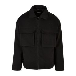 Kurtka Urban Classics. Czarne kurtki męskie Urban Classics, l, bez wzorów, z materiału, bez kaptura. Za 285.10 zł.