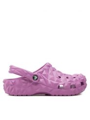 Crocs Klapki Classic Geometric Clog 209563 Różowy. Czerwone klapki damskie Crocs, bez wzorów, z tworzywa sztucznego, bez obcasa. Za 199.99 zł.
