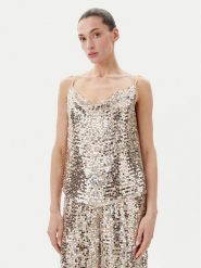 Bruuns Bazaar Top Meria BBW4389 Srebrny Loose Fit. Szare topy damskie Bruuns Bazaar, bez wzorów, z wiskozy, bez kołnierzyka. Za 229.99 zł.