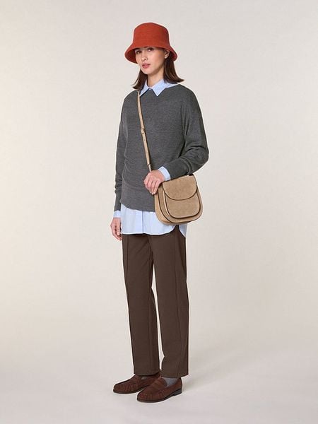 Rodier Wełniany sweter w kolorze szarym rozmiar: S. Szare swetry klasyczne damskie Rodier, s, z wełny, bez kołnierzyka. Za 295.99 zł.