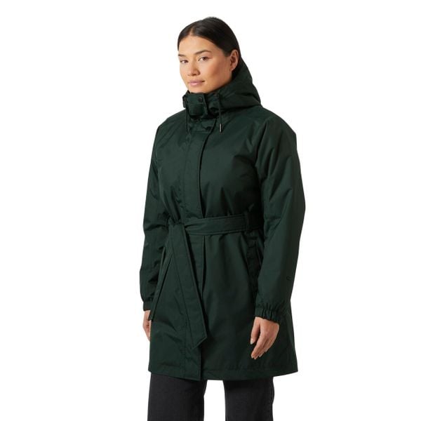 Damska kurtka wodoodporna Helly Hansen Classic Ins Trench. Czarne kurtki damskie Helly Hansen, bez wzorów, bez kaptura. W wyprzedaży za 750.50 zł.