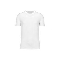 Koszulka Kariban. Białe t-shirty damskie KARIBAN, l, bez wzorów, z bawełny, bez kołnierzyka. Za 112.50 zł.