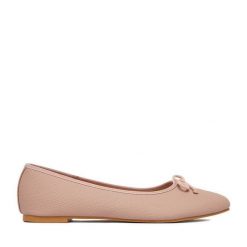 Baleriny JENNY. Czerwone baleriny damskie Jenny, bez wzorów, bez obcasa. Za 59.99 zł.