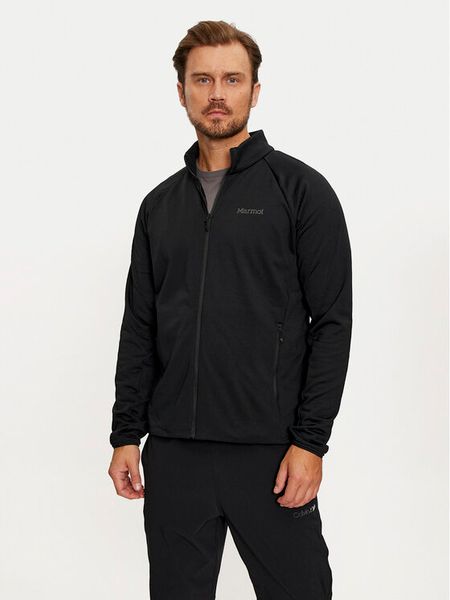 Marmot Bluza techniczna Leconte M15382 Czarny Regular Fit. Czarne bluzy bez kaptura męskie Marmot, m, z syntetyku. Za 279.99 zł.