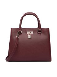 Nine West Torebka CEO-TRUE GRACE-LDA9866 Bordowy. Czerwone torebki klasyczne damskie Nine West, bez wzorów, ze skóry, bez dodatków. Za 299.99 zł.