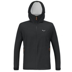 Kurtka Sportowa Męska Salewa Puez 2.5L Ptx. Czarne kurtki treningowe męskie Salewa, l, bez wzorów, trekkingowe. Za 575.30 zł.