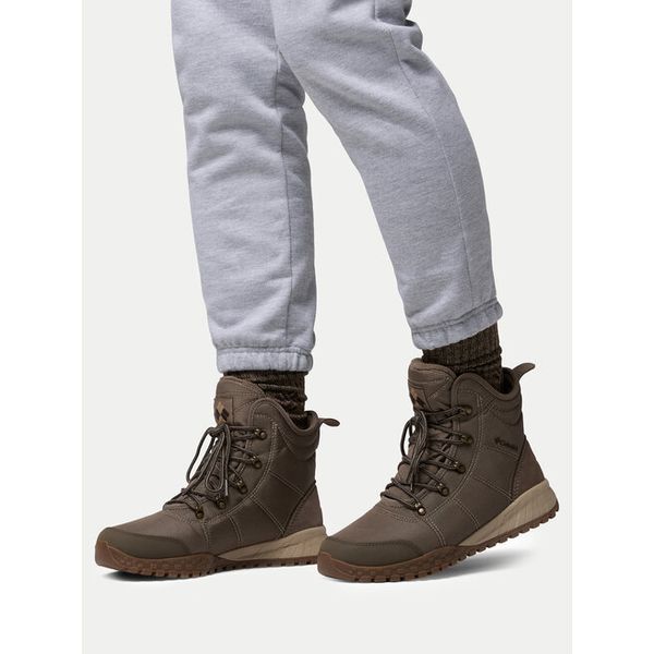 Śniegowce Columbia. Brązowe buty zimowe męskie Columbia, bez zapięcia. Za 569.99 zł.