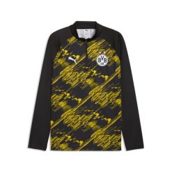 Męska koszulka na rozgrzewkę Borussia Dortmund z zamkiem 1/4 PUMA. Czarne t-shirty sportowe męskie Puma, m, bez ramiączek, do biegania. Za 339.00 zł.