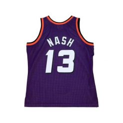 Koszulka NBA Phoenix Suns Steve Nash Swingman 1996/97. Fioletowe t-shirty damskie Mitchell & Ness, s, bez wzorów, z poliesteru, bez kołnierzyka. Za 447.00 zł.
