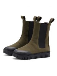 Ilse Jacobsen Sztyblety w kolorze khaki rozmiar: 38. Brązowe botki damskie Ilse Jacobsen, sportowe, bez obcasa, bez zapięcia. Za 126.15 zł.