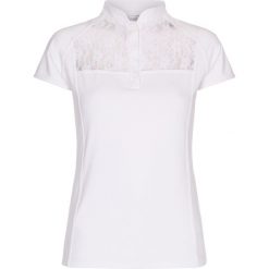 Dziewczęca jeździecka koszulka polo Equipage Orinoco. Białe koszulki dziewczęce EQUIPAGE, m, bez wzorów, bez ramiączek. Za 233.50 zł.