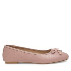 Baleriny Jenny Fairy. Czerwone baleriny damskie Jenny Fairy, bez wzorów, bez obcasa. Za 59.99 zł.