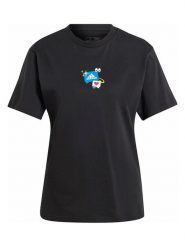 Adidas Koszulka "Remoji" w kolorze czarnym rozmiar: M. Czarne bluzki damskie Adidas, m, bez wzorów, z bawełny, bez kołnierzyka, bez ramiączek. Za 74.46 zł.