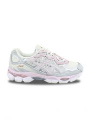 Uniseksowe buty sportowe ASICS GEL-NYC Concrete / Barely Rose. Brązowe buty sportowe na co dzień męskie Asics, z gumy, bez zapięcia, trekkingowe. Za 720.00 zł.