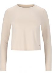 Damska koszulka z długim rękawem Athlecia Kirillov. Białe t-shirty damskie Athlecia, l, bez wzorów, z materiału, bez kołnierzyka. Za 125.00 zł.